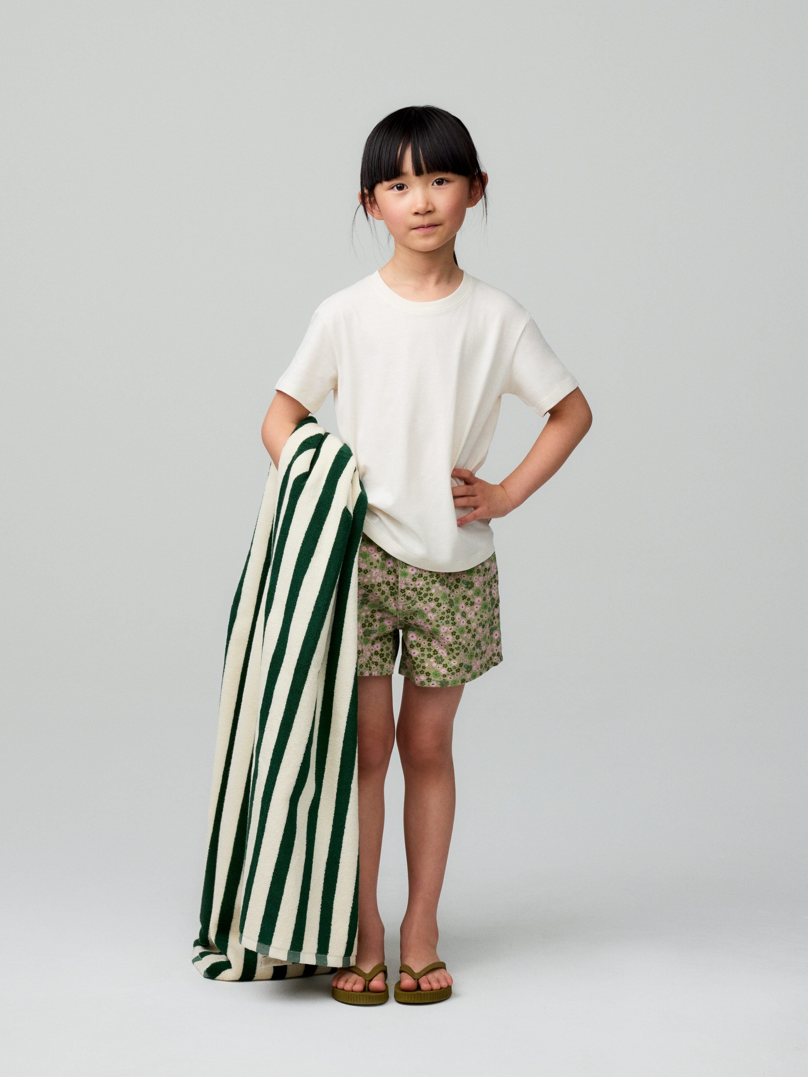 Denim Shorts - Green - Image 4