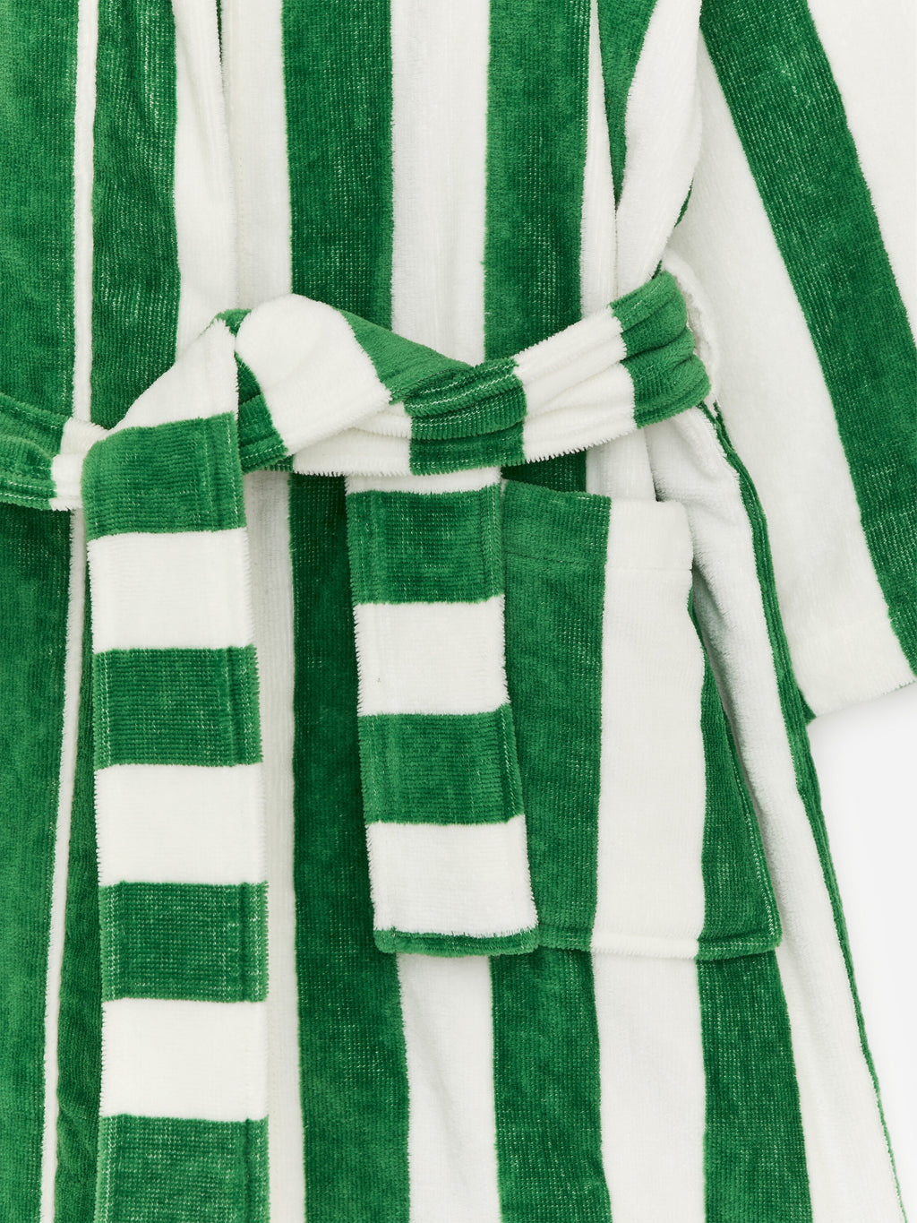 Cotton Terry Bathrobe - Green - Image 2