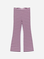 Flared Rib Leggings Set of 2 - Red - Image 2