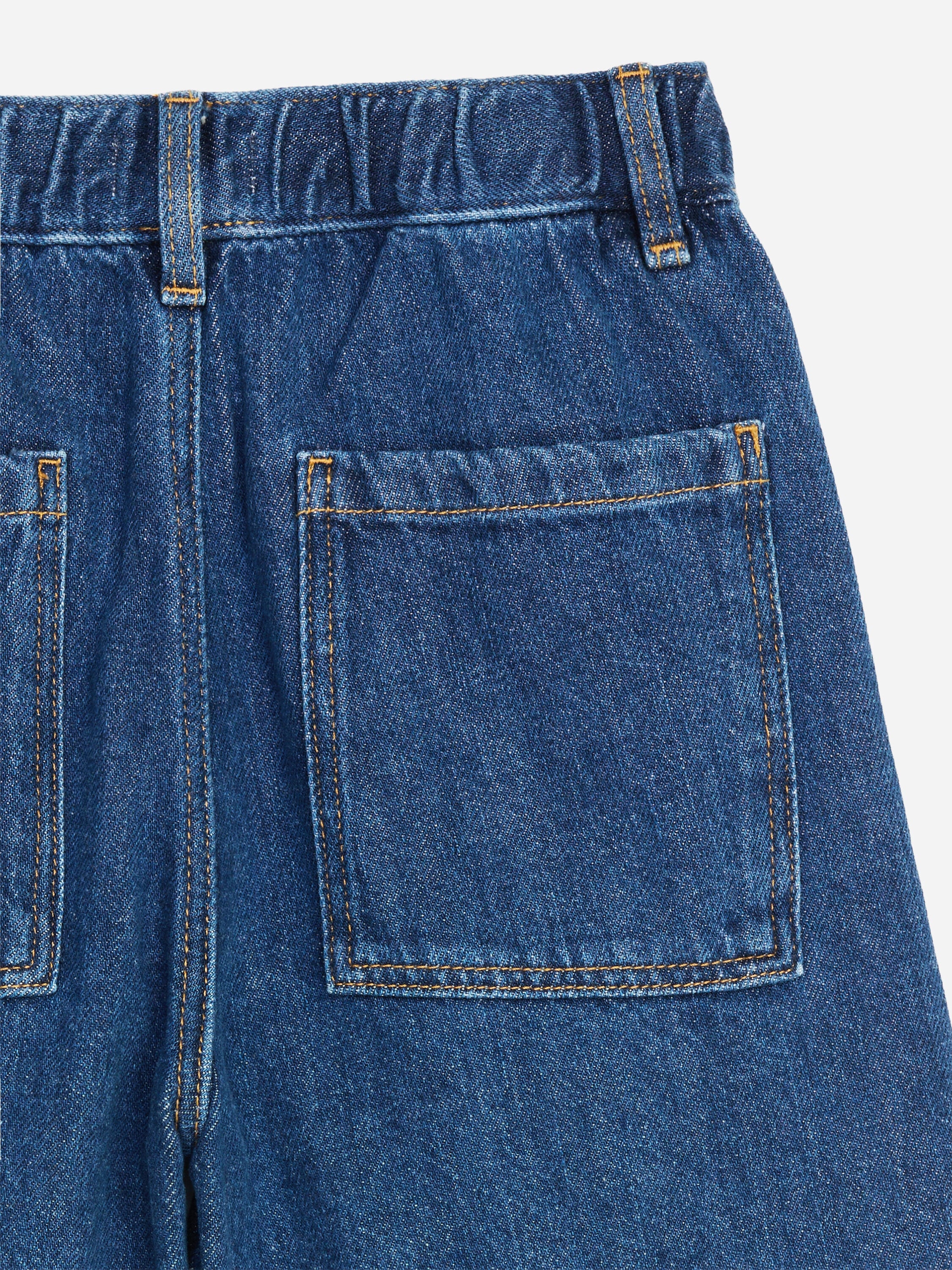 Denim Pull-On Shorts - Blue - Image 3