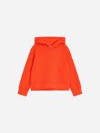 Cropped Hooded Sweatshirt - Orange