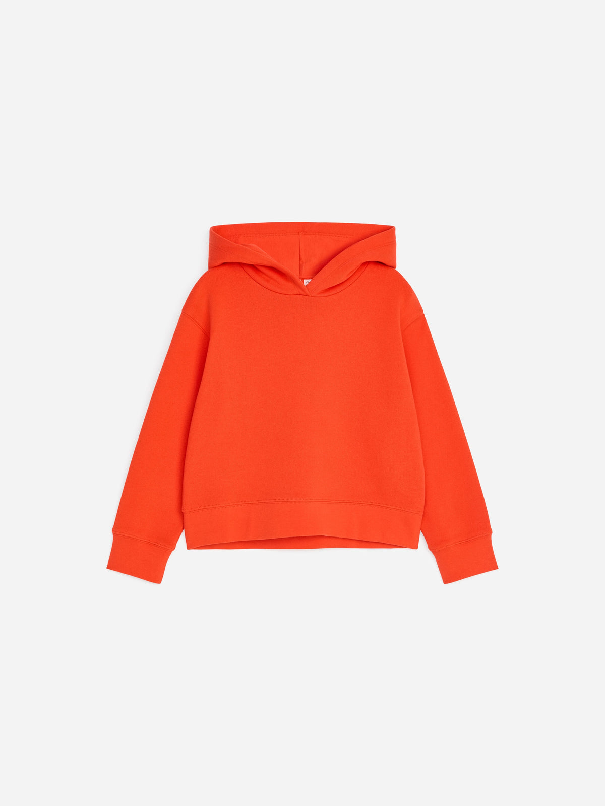 Cropped Hooded Sweatshirt - Orange