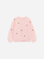 Embroidered Sweatshirt - Pink