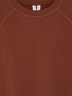 Cotton Sweatshirt - Red - Image 3
