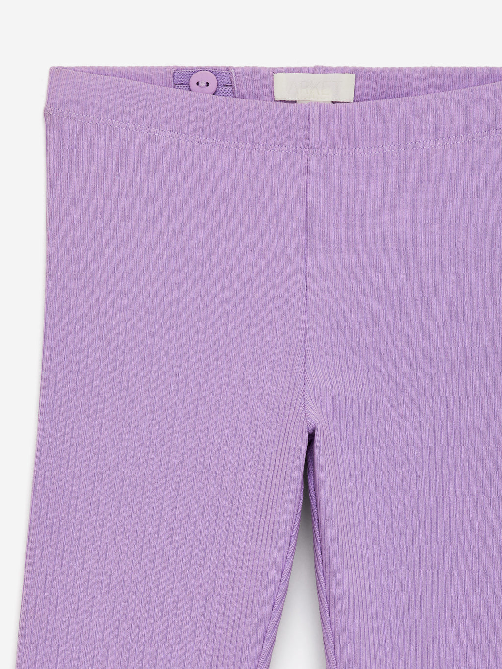 Rib Jersey Leggings - Purple - Image 3