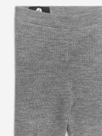 Wool-Blend Rib Leggings - Grey - Image 5