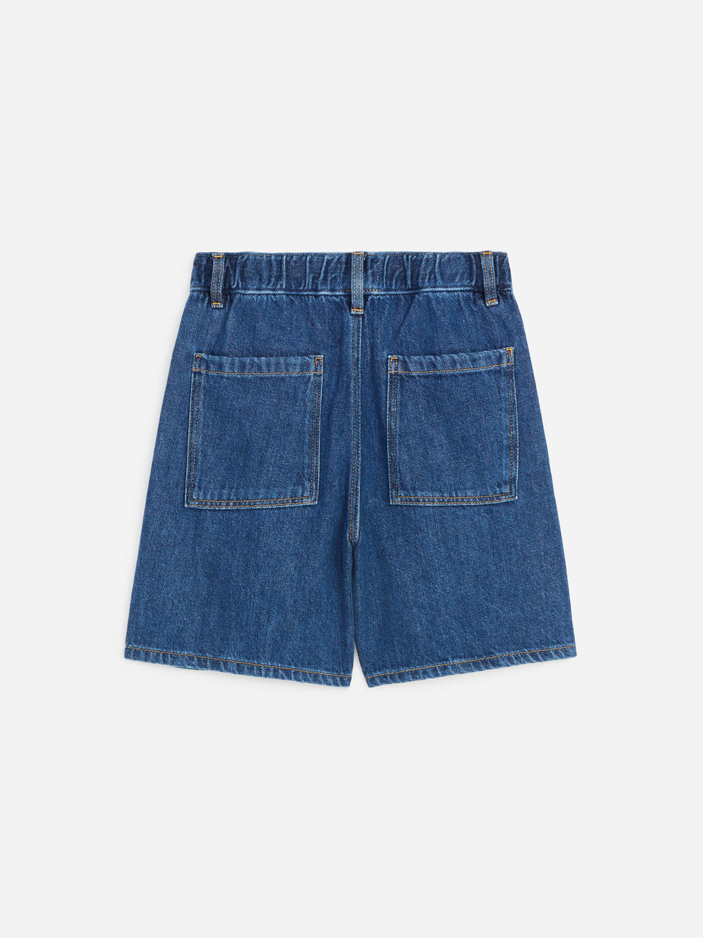 Denim Pull-On Shorts - Blue - Image 2