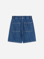 Denim Pull-On Shorts - Blue - Image 2