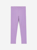 Rib Jersey Leggings - Purple - Image 2