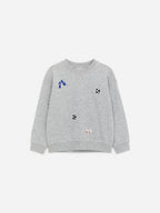 Embroidered Sweatshirt - Grey