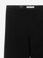 Rib Jersey Leggings - Black - Image 6