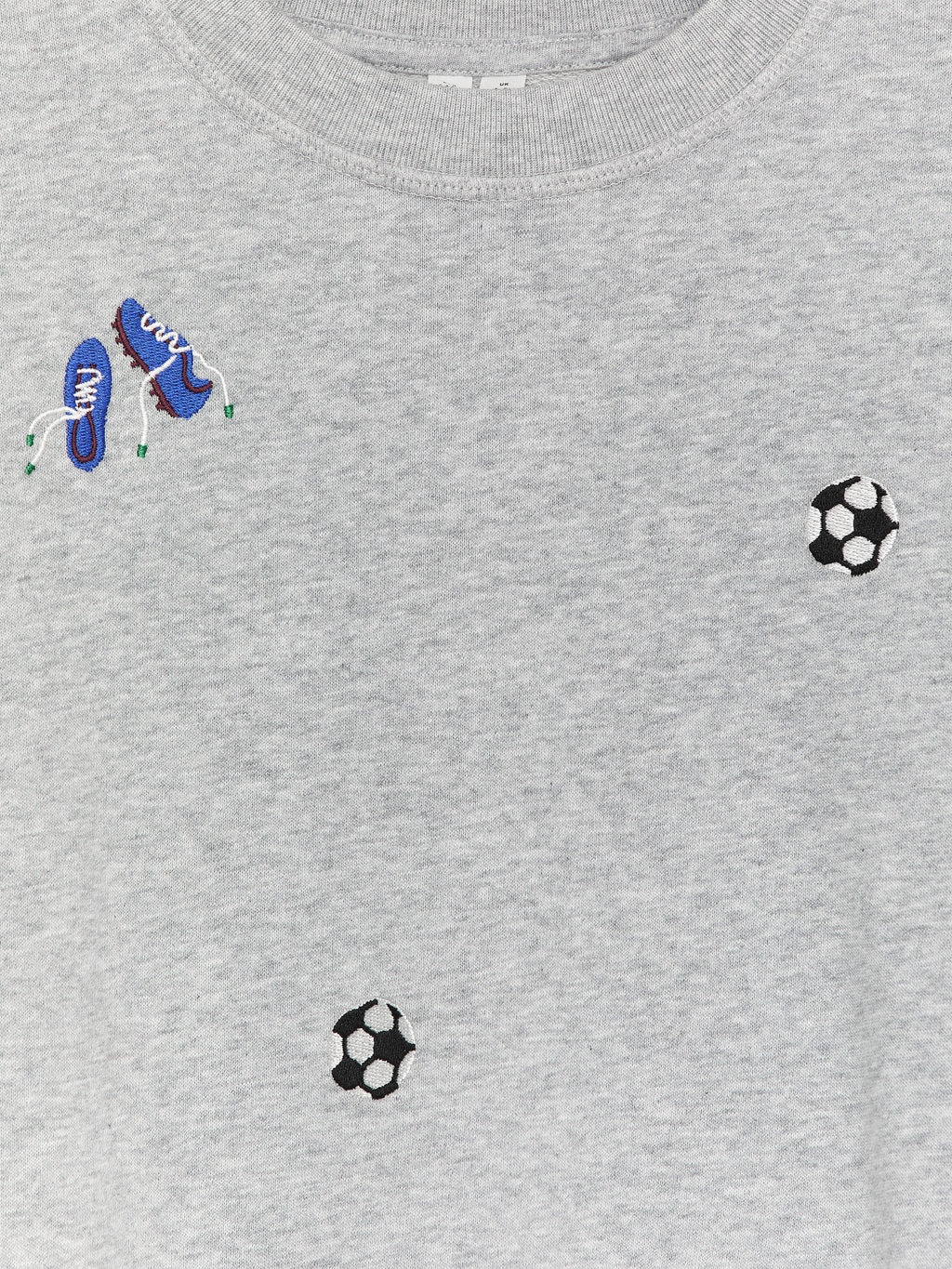 Embroidered Sweatshirt - Grey - Image 3