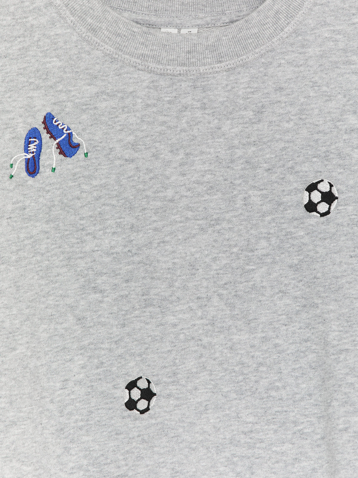 Embroidered Sweatshirt - Grey - Image 3