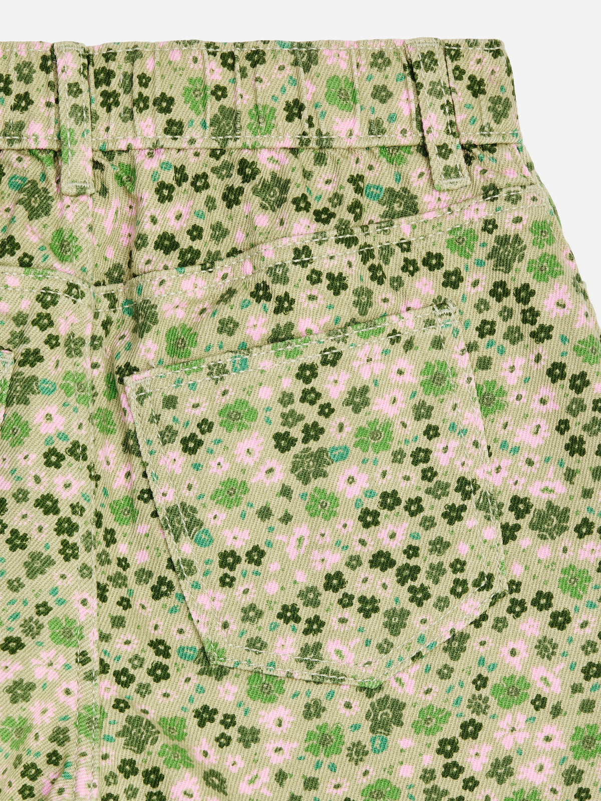 Denim Shorts - Green - Image 5