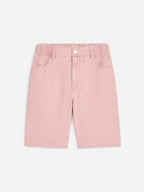 Relaxed Denim Shorts - Pink