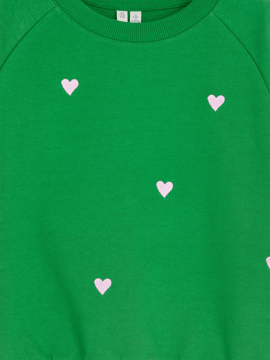 Cotton Terry Sweatshirt - Green - Image 3