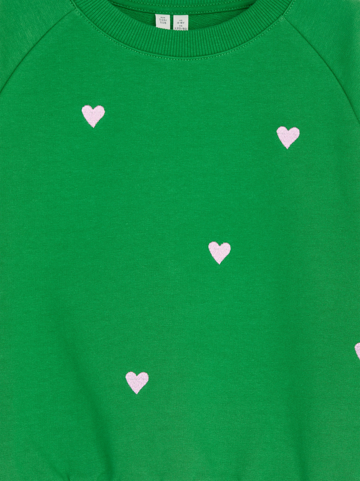 Cotton Terry Sweatshirt - Green - Image 3