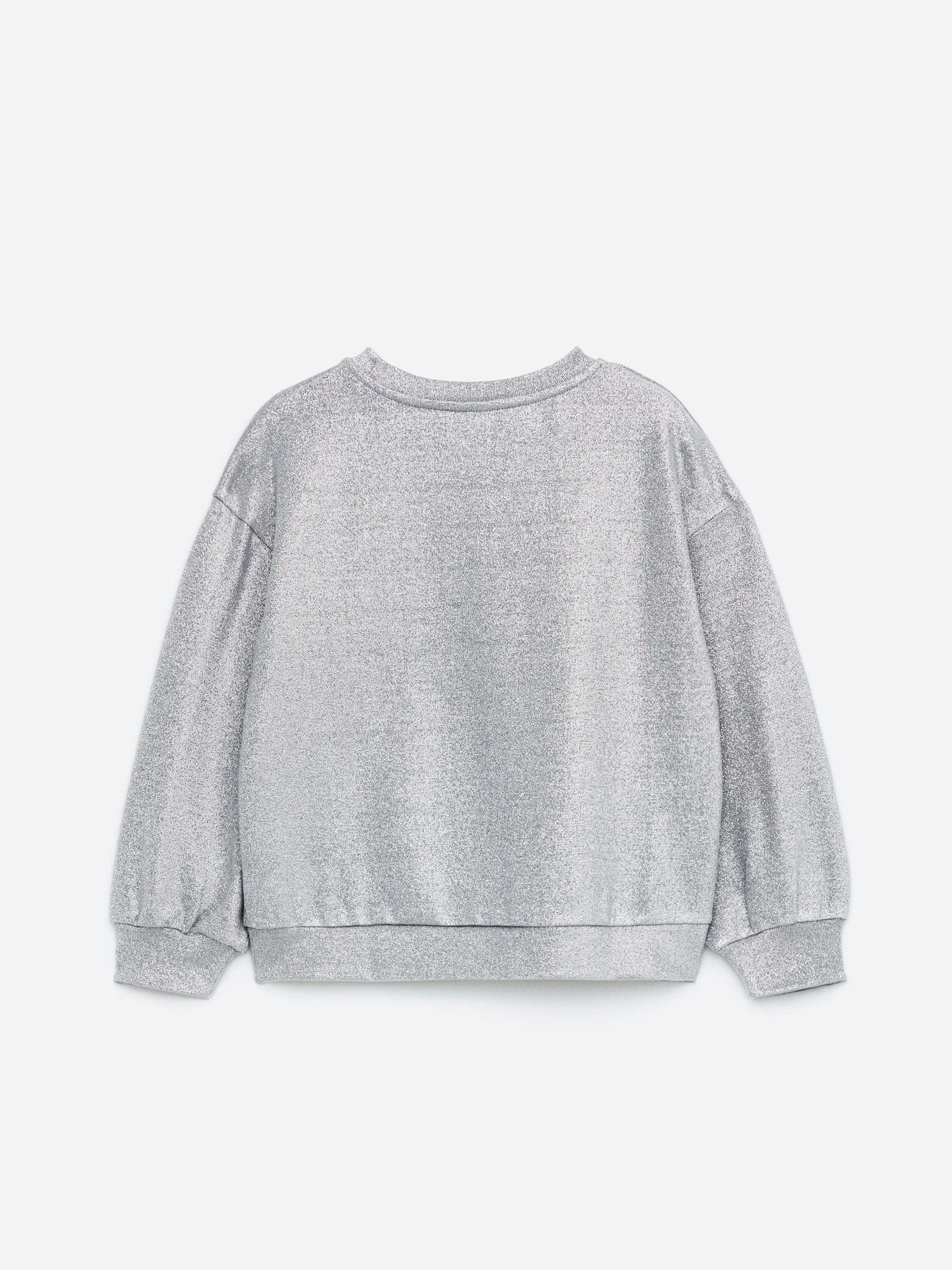 Glitter Sweatshirt - Grey - Image 2