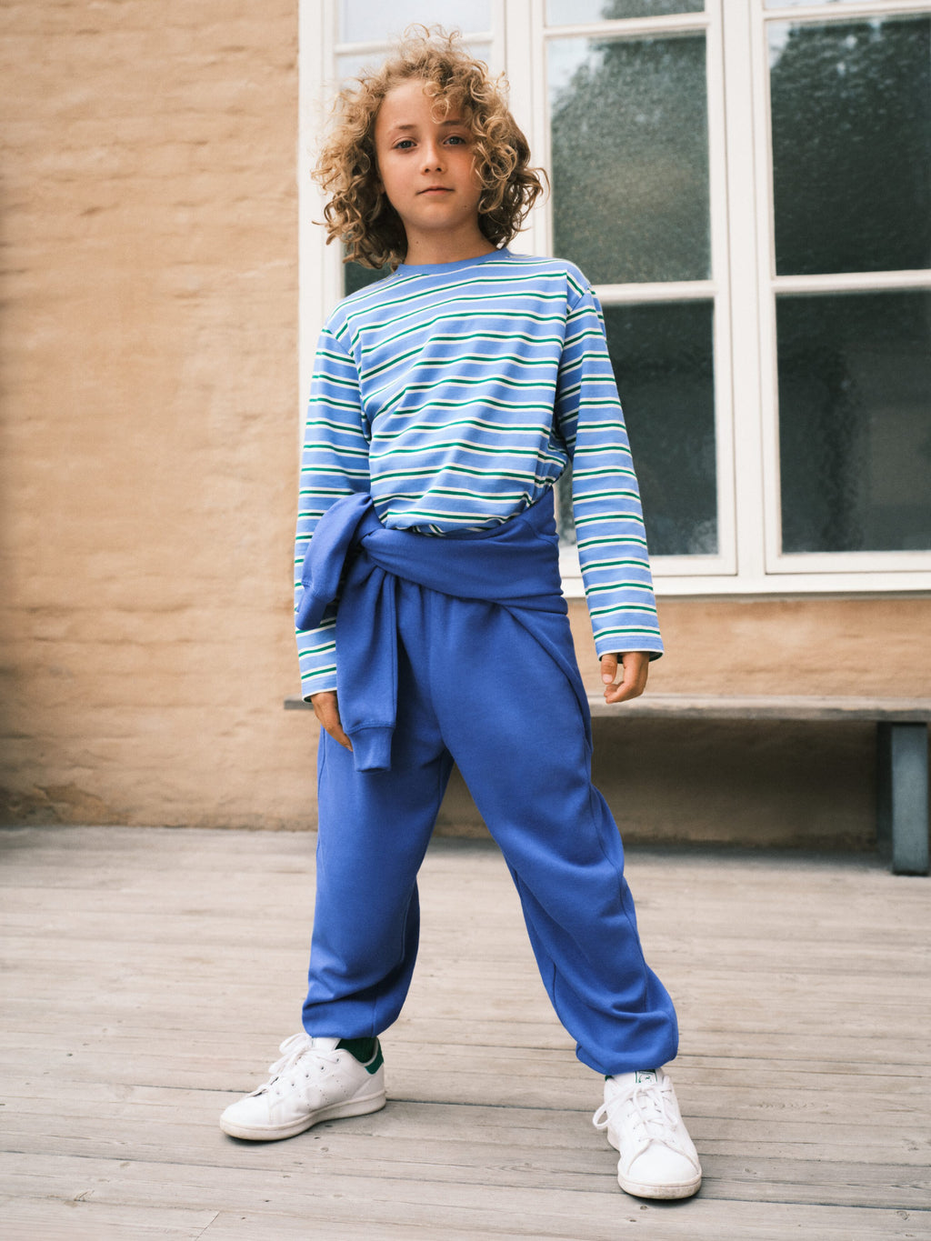 Cotton Sweatshirt - Blue - Image 5