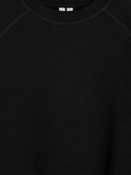 Cotton Sweatshirt - Black - Image 3