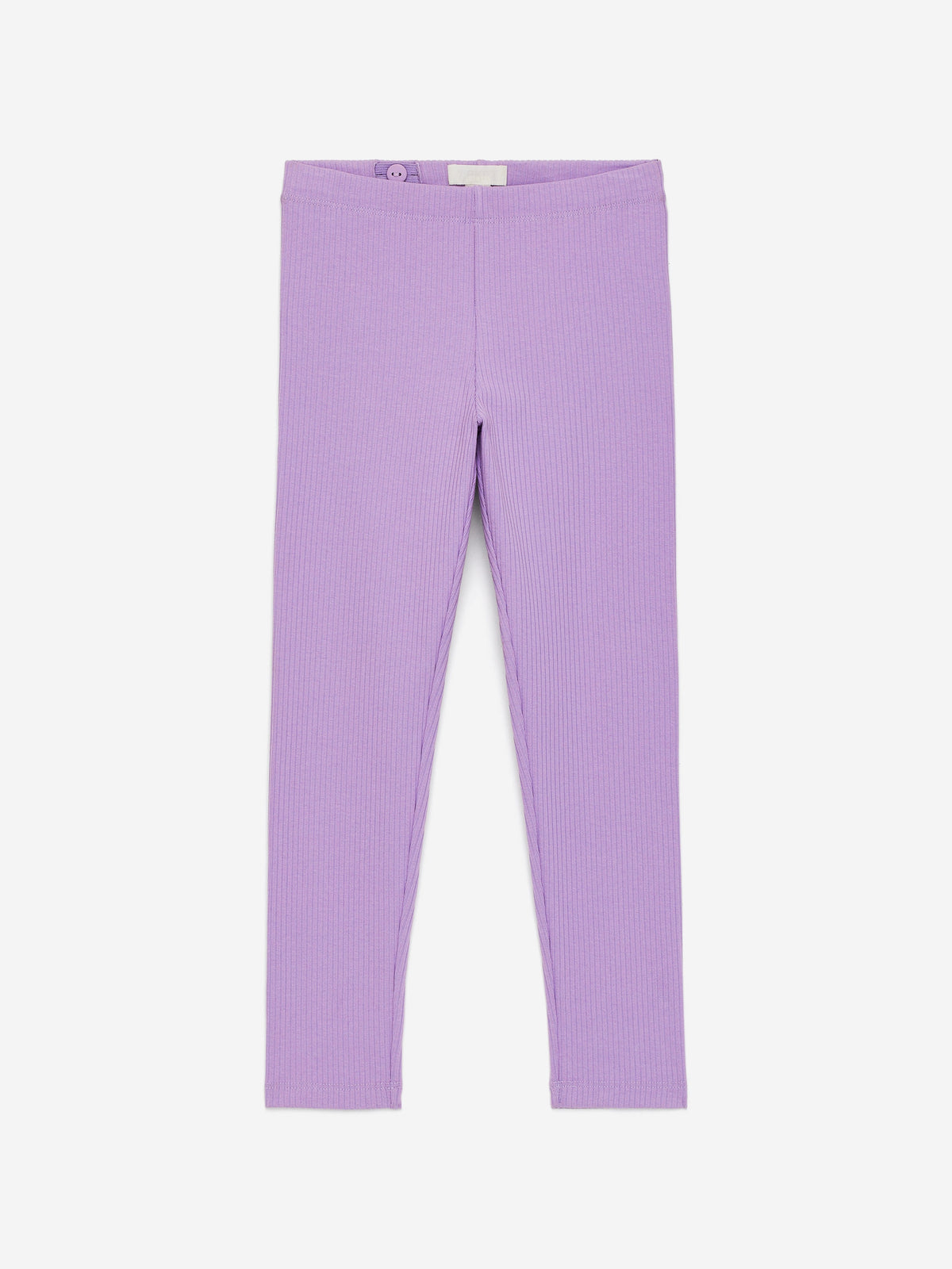 Rib Jersey Leggings - Purple