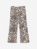 Flared Rib Leggings - Beige