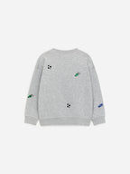 Embroidered Sweatshirt - Grey - Image 2