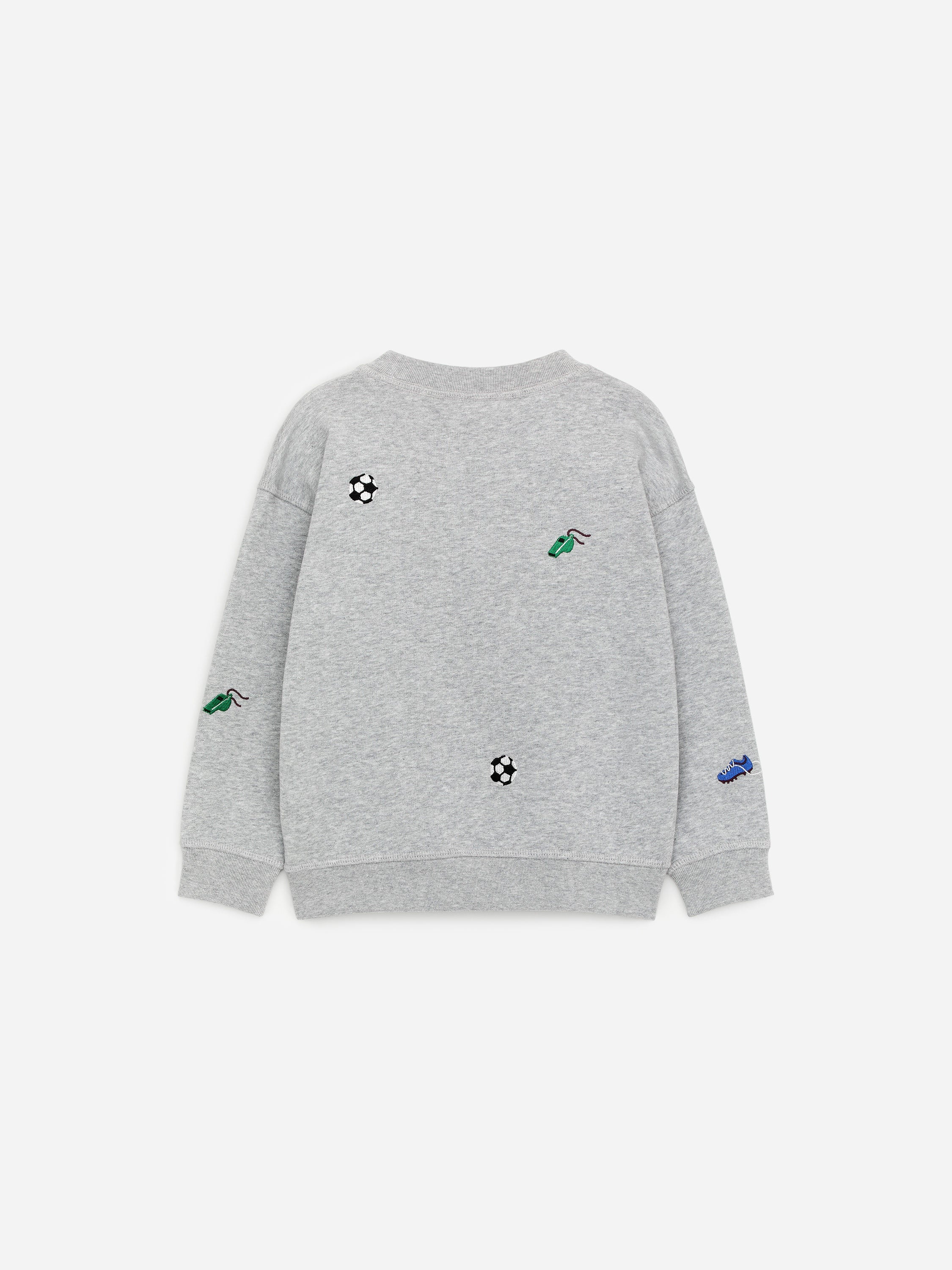 Embroidered Sweatshirt - Grey - Image 2