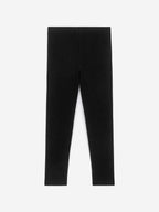 Rib Jersey Leggings - Black - Image 4