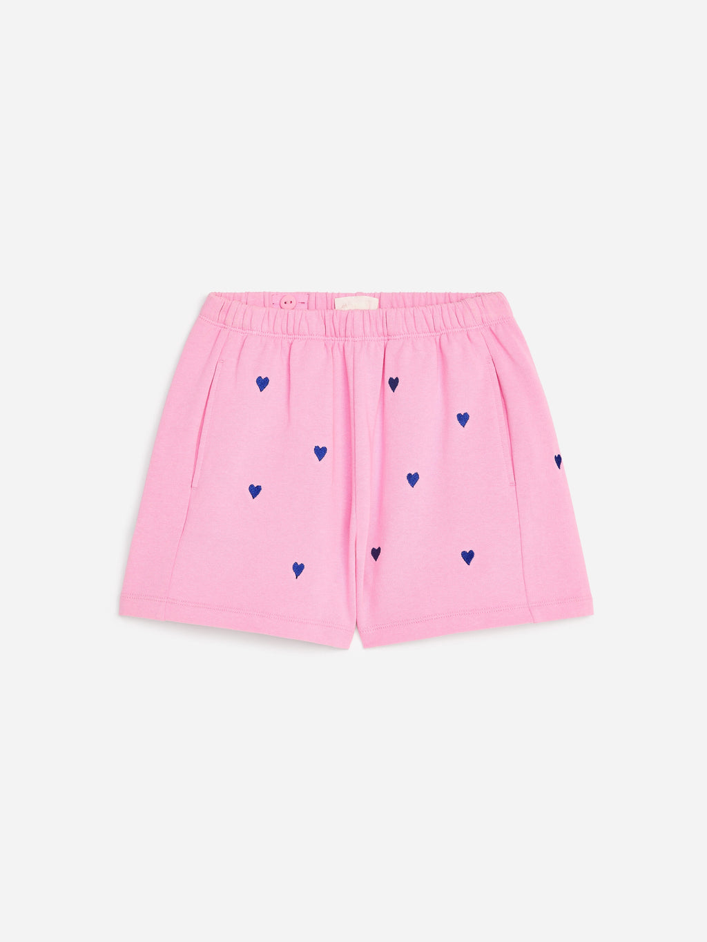 Embroidered Cotton Shorts - Pink