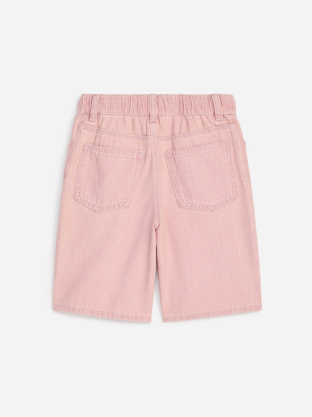 Relaxed Denim Shorts - Pink - Image 2