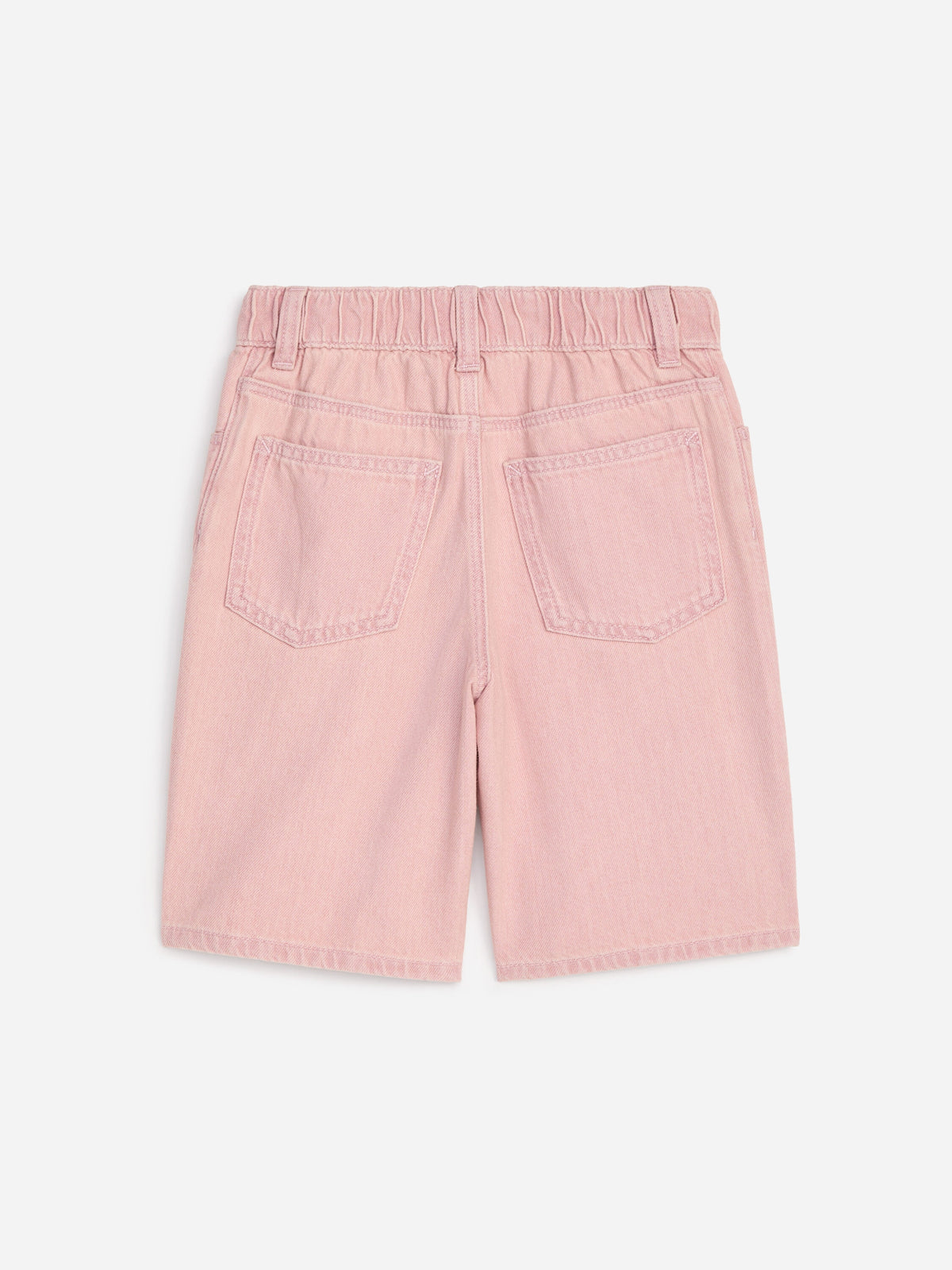 Relaxed Denim Shorts - Pink - Image 2