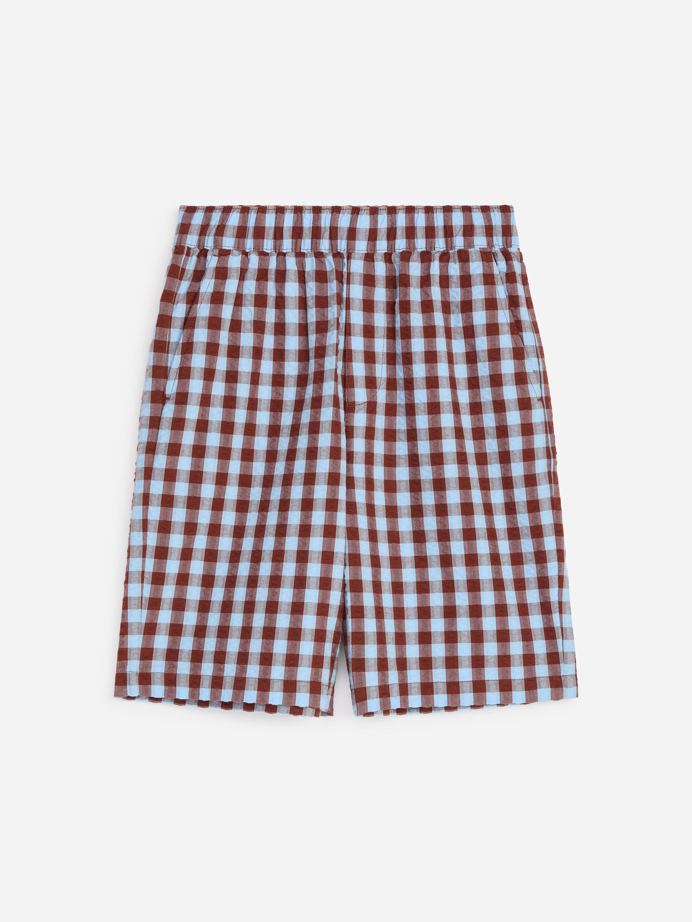 Seersucker Shorts - Blue