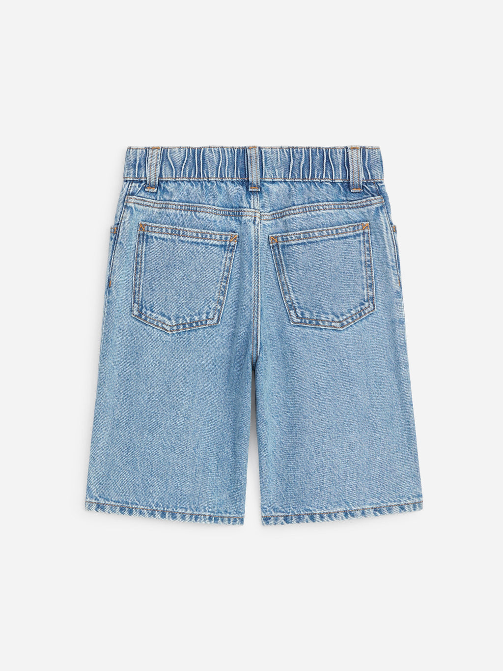 Relaxed Denim Shorts - Blue - Image 2