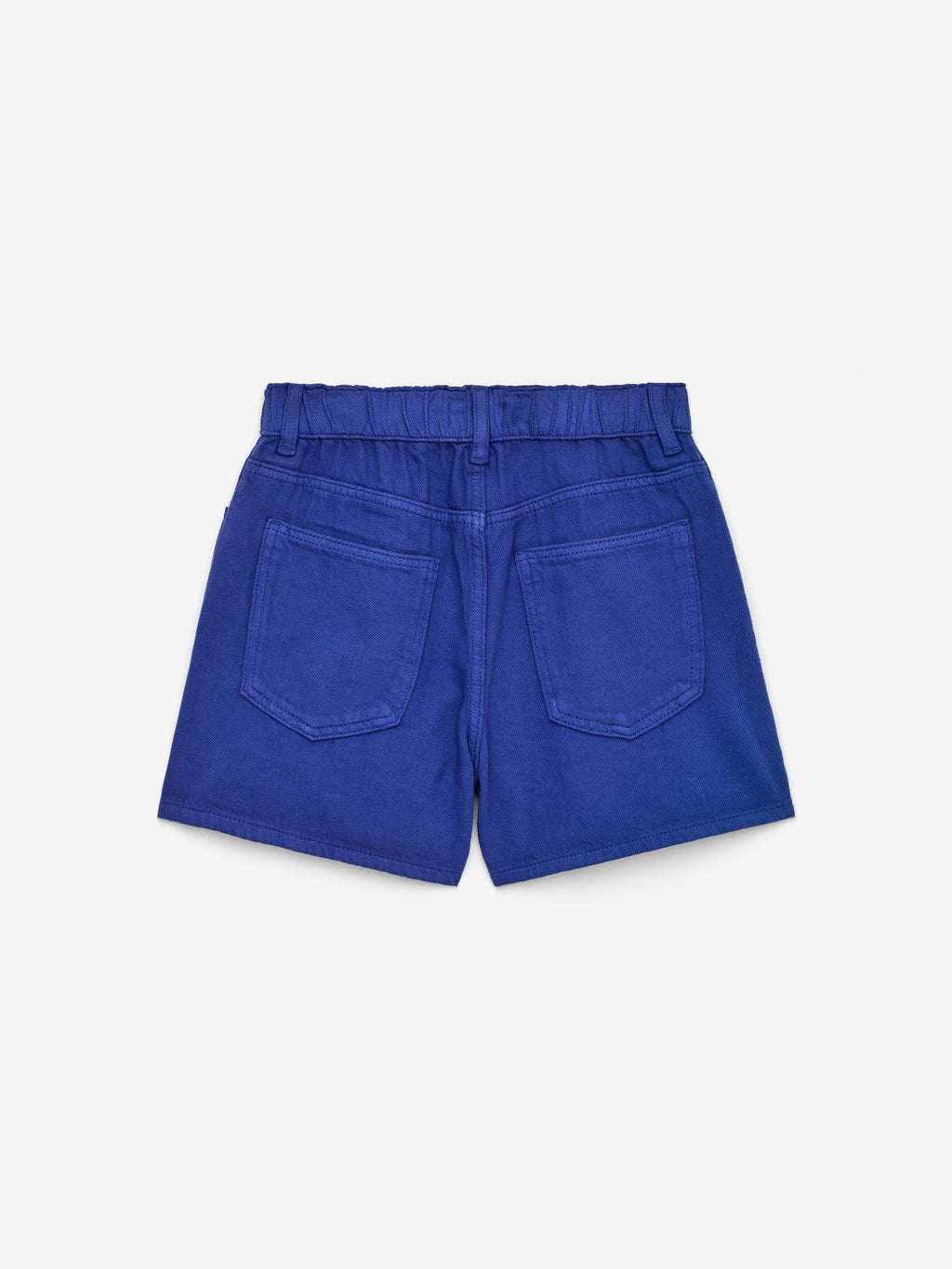 Embroidered Denim Shorts - Blue - Image 2