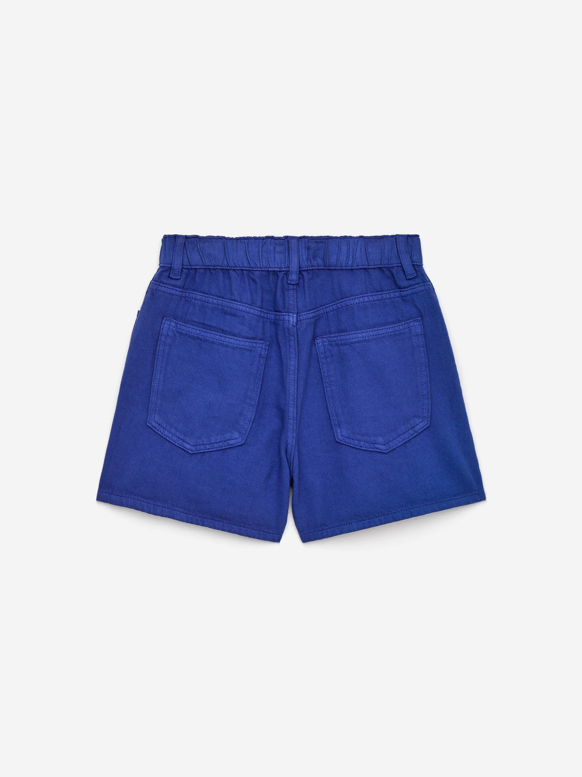Embroidered Denim Shorts - Blue - Image 2