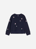Embroidered Sweatshirt - Blue