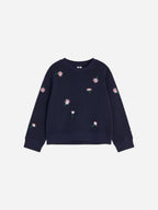 Embroidered Sweatshirt - Blue