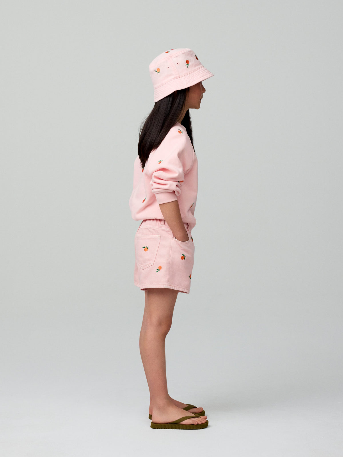 Embroidered Sweatshirt - Pink - Image 5
