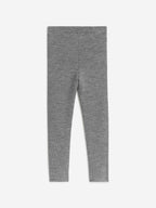 Wool-Blend Rib Leggings - Grey - Image 3