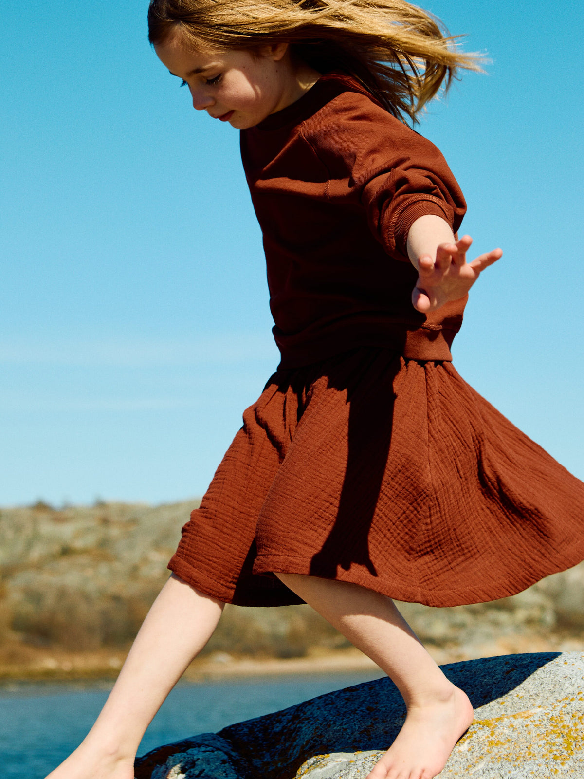 Cotton Sweatshirt - Red - Image 5
