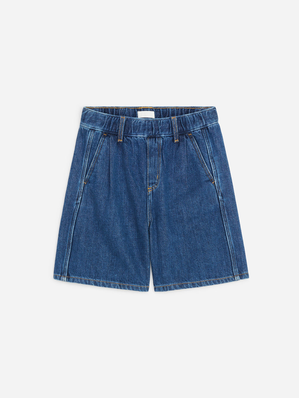 Denim Pull-On Shorts - Blue